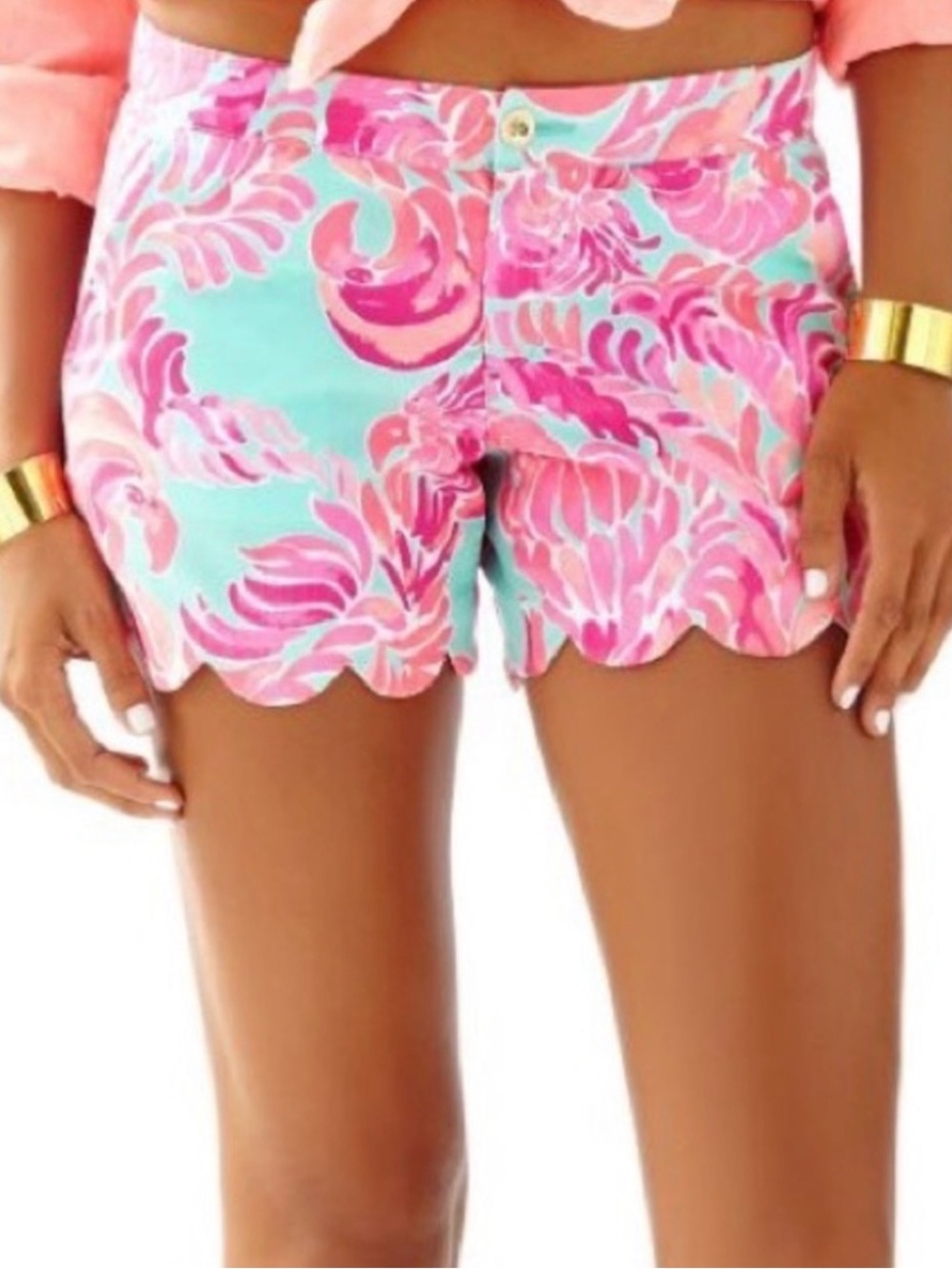 Lilly Pulitzer Buttercup Scallop Shorts in Love Birds